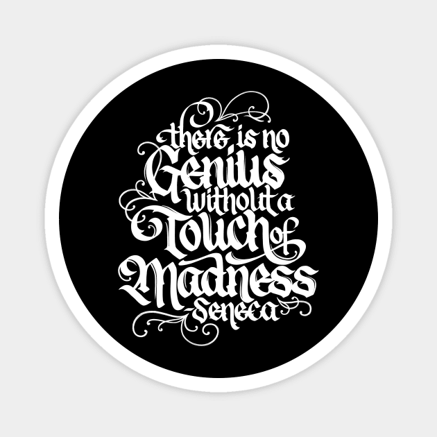 Genius without Madness Magnet by polliadesign